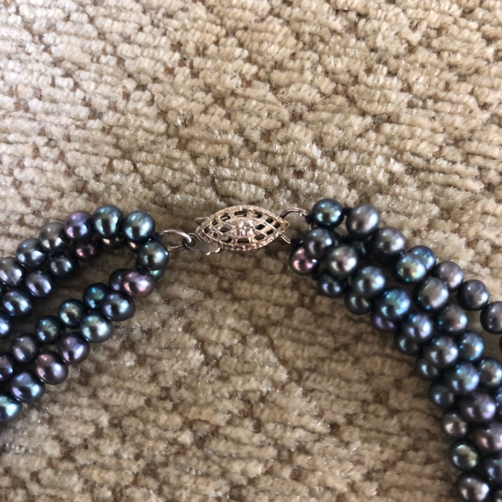 Black Peacock colored Pearls